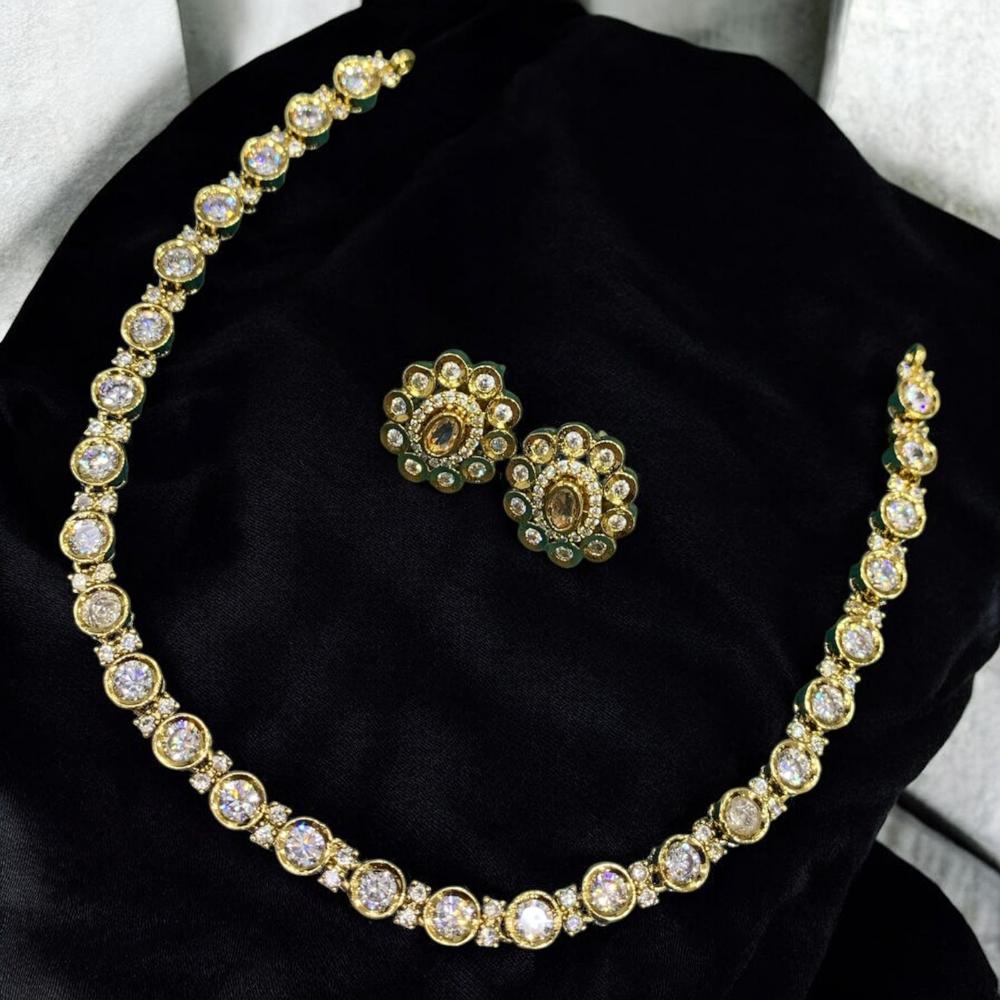 Sona Covering Glamorous Austrian Stone Necklace Set