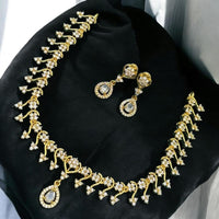 Sona Covering Glamorous Austrian Stone Necklace Set