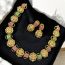 Sona Covering Glamorous Glow Pota Stone Necklace Set