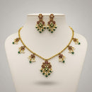 Sona Covering Glamorous Pota Stone And Austrian Stone Necklace Set