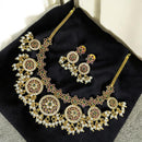 Sona Covering Glamorous Pota Stone And Austrian Stone Necklace Set