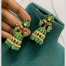 Sona Covering Elegant Kundan Stone And Pearl Traditional Jhumki Earrings