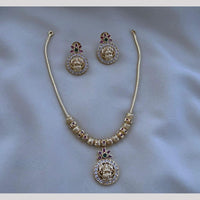 Sona Covering Glamorous Austrian Stone Temple Necklace Set