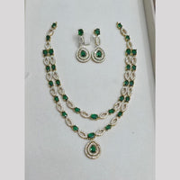 Sona Covering Glamorous Crystal Stone And Austrian Stone Necklace Set