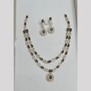 Sona Covering Glamorous Crystal Stone And Austrian Stone Necklace Set