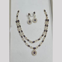 Sona Covering Glamorous Crystal Stone And Austrian Stone Necklace Set