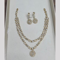 Sona Covering Glamorous Crystal Stone And Austrian Stone Necklace Set