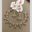 Sona Covering Glamorous Crystal Stone Necklace Set