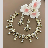 Sona Covering Glamorous Crystal Stone Necklace Set