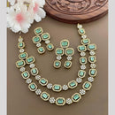 Sona Covering Glamorous Crystal Stone Necklace Set