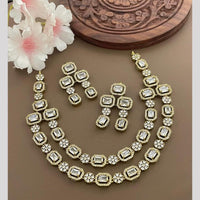 Sona Covering Glamorous Crystal Stone Necklace Set
