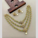 Sona Covering Glamorous Crystal Stone And Beads Necklace Set