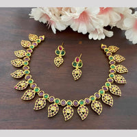 Sona Covering Glamorous Pota Stone Necklace Set