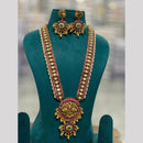 Sona Covering Glamorous Pota Stone And Pearl Long Necklace Set