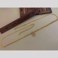 Sona Covering Classic Pota Stone And Pearl Waist Chain Kamarbandh