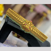 Sona Covering Classic Pota Stone And Pearl Temple Waist Chain Kamarbandh