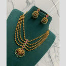 Sona Covering Delicate Pota Stone And Pearl Necklace Set