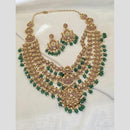 Sona Covering Delicate Pota Stone And Pearl Necklace Set