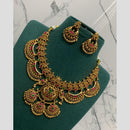 Sona Covering Delicate Pota Stone And Pearl Necklace Set