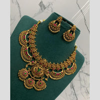 Sona Covering Delicate Pota Stone And Pearl Necklace Set