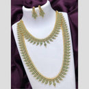 Sona Covering Jadau Grand Pota Stone Double Necklace Set