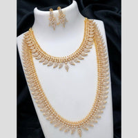 Sona Covering Jadau Grand Pota Stone Double Necklace Set