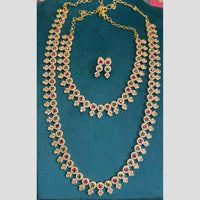 Sona Covering Fancy Austrian Stone Double Necklace Set