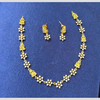 Sona Covering Delicate Austrian Stone Temple Necklace Set