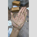 Sona Covering Glamorous Crystal Stone And Austrain Stone Necklace Set