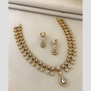 Sona Covering Glamorous Crystal Stone And Austrain Stone Necklace Set
