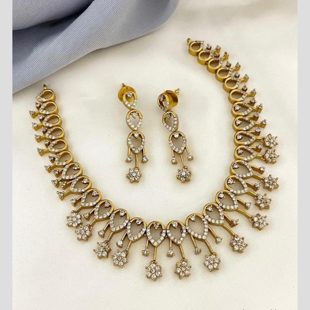 Sona Covering Delicate Austrian Stone Necklace Set