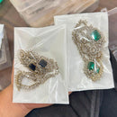 Sona Covering Glamorous Crystal Stone And Austrain Stone Necklace Set