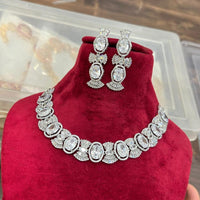 Sona Covering Designer American Daimond Necklace Set