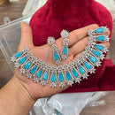 Sona Covering Designer American Daimond Necklace Set