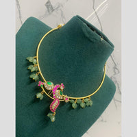 Sona Covering Delicate Pota Stone And Pearl Necklace
