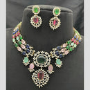 Sona Covering Designer American Daimond Necklace Set
