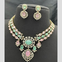 Sona Covering Designer American Daimond Necklace Set