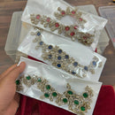 Sona Covering Exquisite Polki Kundan And Austrian Stone Designer Necklace Set