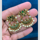 Sona Covering Graceful Pota Stone And Pearl Dangler Earrings