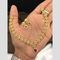 Sona Covering Glamorous Crystal Stone And Austrian Stone Necklace Set
