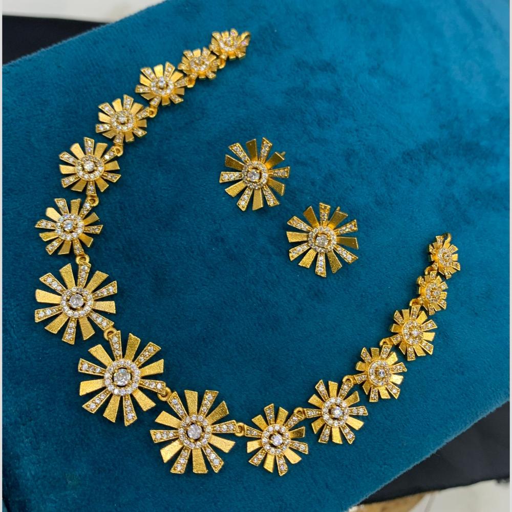 Sona Covering Glamorous Austrian Stone Designer Necklace Set