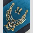 Sona Covering Glamorous Crystal Stone And Austrian Stone Pearl Multi Layer Necklace Set