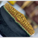 Sona Covering Traditional Jadau Pota Stone Pearl  And Beads Temple Design Kamarbandh 