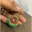 Sona Covering Designer Pota Stone And Beads Jadau Maangtikka