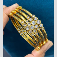 Sona Covering Ethnic Gold Plated Austrian Stone Bangles Set
