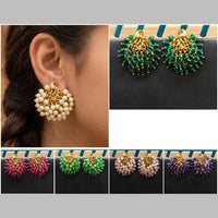 Sona Covering Gold Plated Pearl Dangler Earring