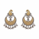 Urthn Trendy 2 Tone Dangler Earrings for Women | Modern Statement Jewellery for Party & Festive Wear - 1322204