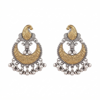 Urthn Trendy 2 Tone Dangler Earrings for Women | Modern Statement Jewellery for Party & Festive Wear - 1322204