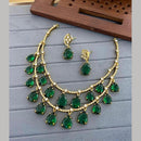 Sona Covering Glamorous Crystal Stone And Austrian Stone Necklace Set