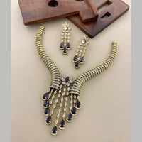 Sona Covering Glamorous Crystal Stone And Austrian Stone Necklace Set